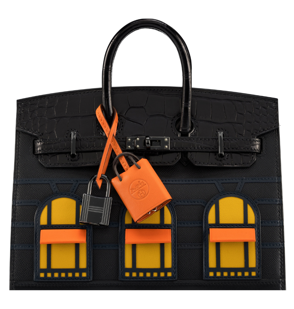 Hermes Birkin 20 So Black Matte Alligator Midnight Faubourg PVD Hermes Birkin 20 So Black Matte Alligator Midnight Faubourg PVD