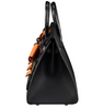 Hermes Birkin 20 So Black Matte Alligator Midnight Faubourg PVD Bag Pristine Side 2