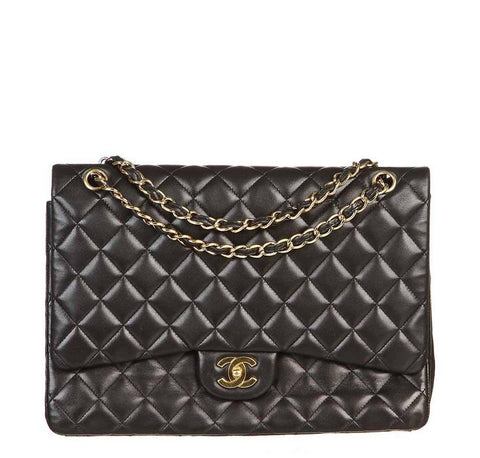 Chanel Black Single Flap Bag 