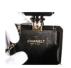 Chanel plexiglass perfume bottle bag black used engraving