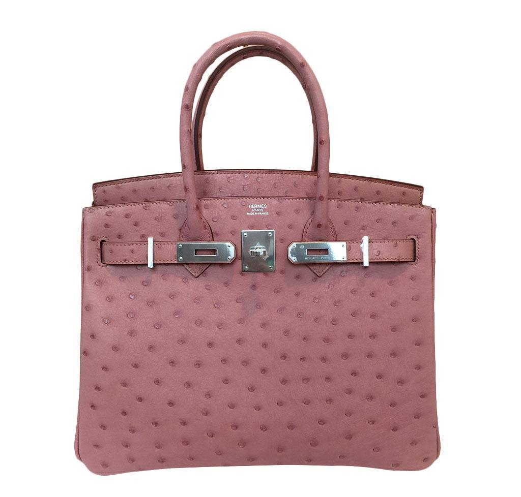 Hermes Birkin Terre Cuite Ostrich with Gold