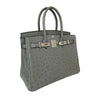 hermes birkin 30 gris tourterelle used side