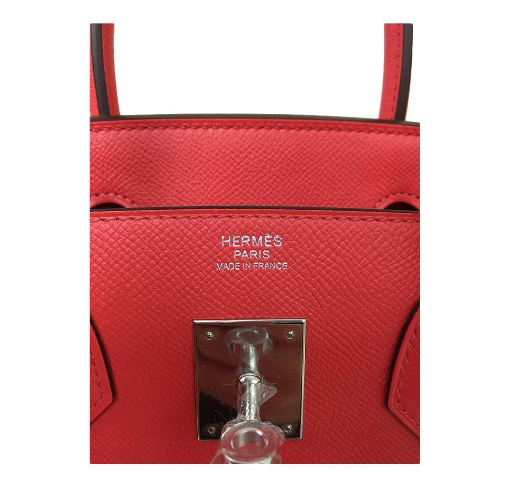 Hermès Rose Jaipur Epsom Birkin 35 PHW For Sale at 1stDibs