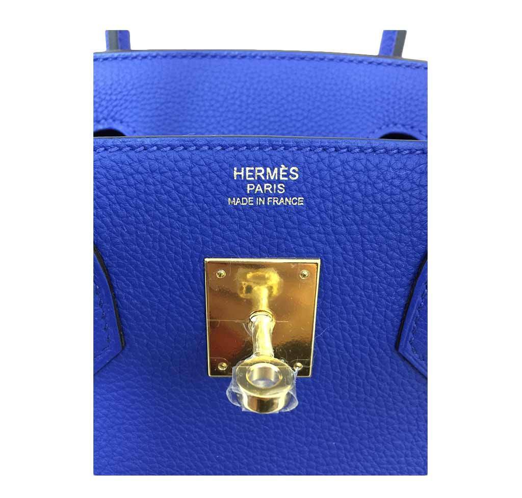 Hermès Birkin 30 in Blue Electric Candy GHW