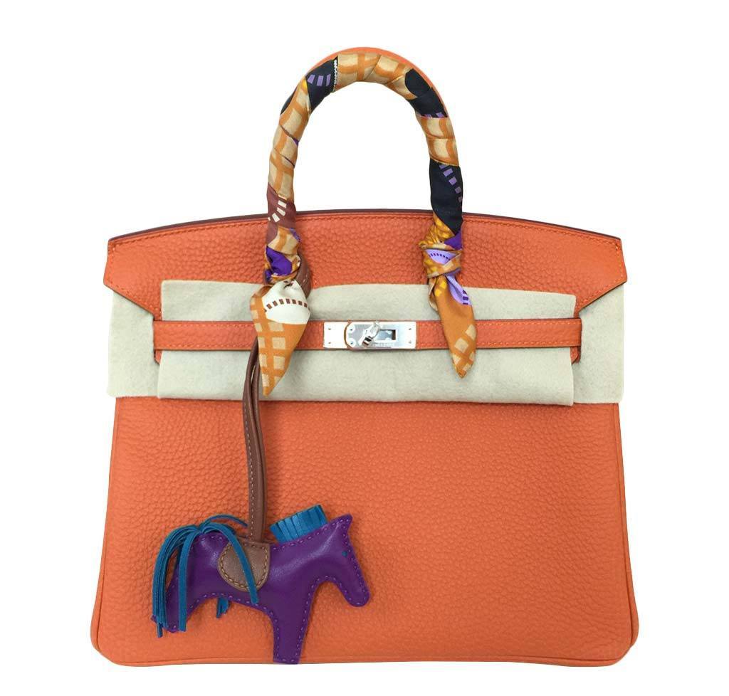 Hermès - Authenticated Birkin 25 Handbag - Leather Orange Plain for Women, Never Worn
