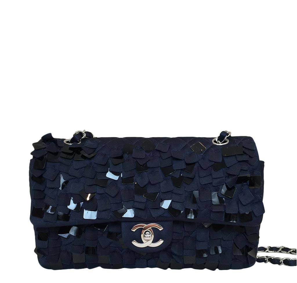 navy blue chanel bag authentic