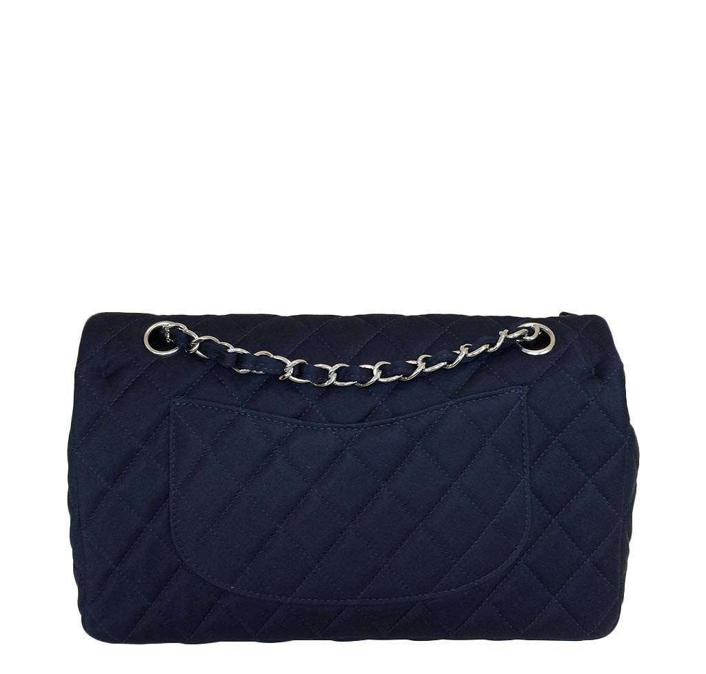 Navy Chanel Classic Double Flap Bag