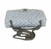 chanel double flap small silver limited edition used top