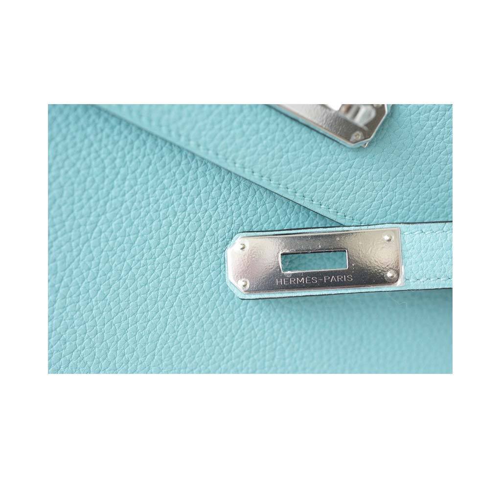 Berline 28 Blue Atoll Swift Leather Bag
