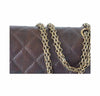 chanel medium double flap brown used detail