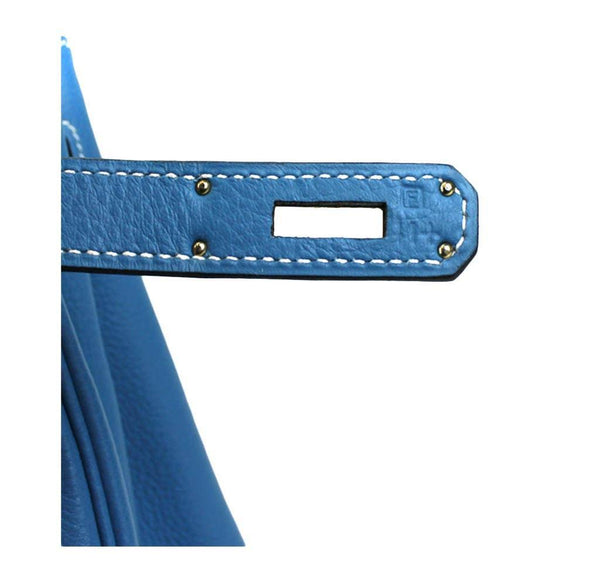 Hermès Kelly Bag Denim Jean Toile and Blue Leather Phw 32 cm RARE