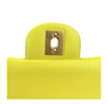 chanel shoulder bag yellow used engraving