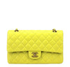 Chanel Shoulder Bag Yellow GHW