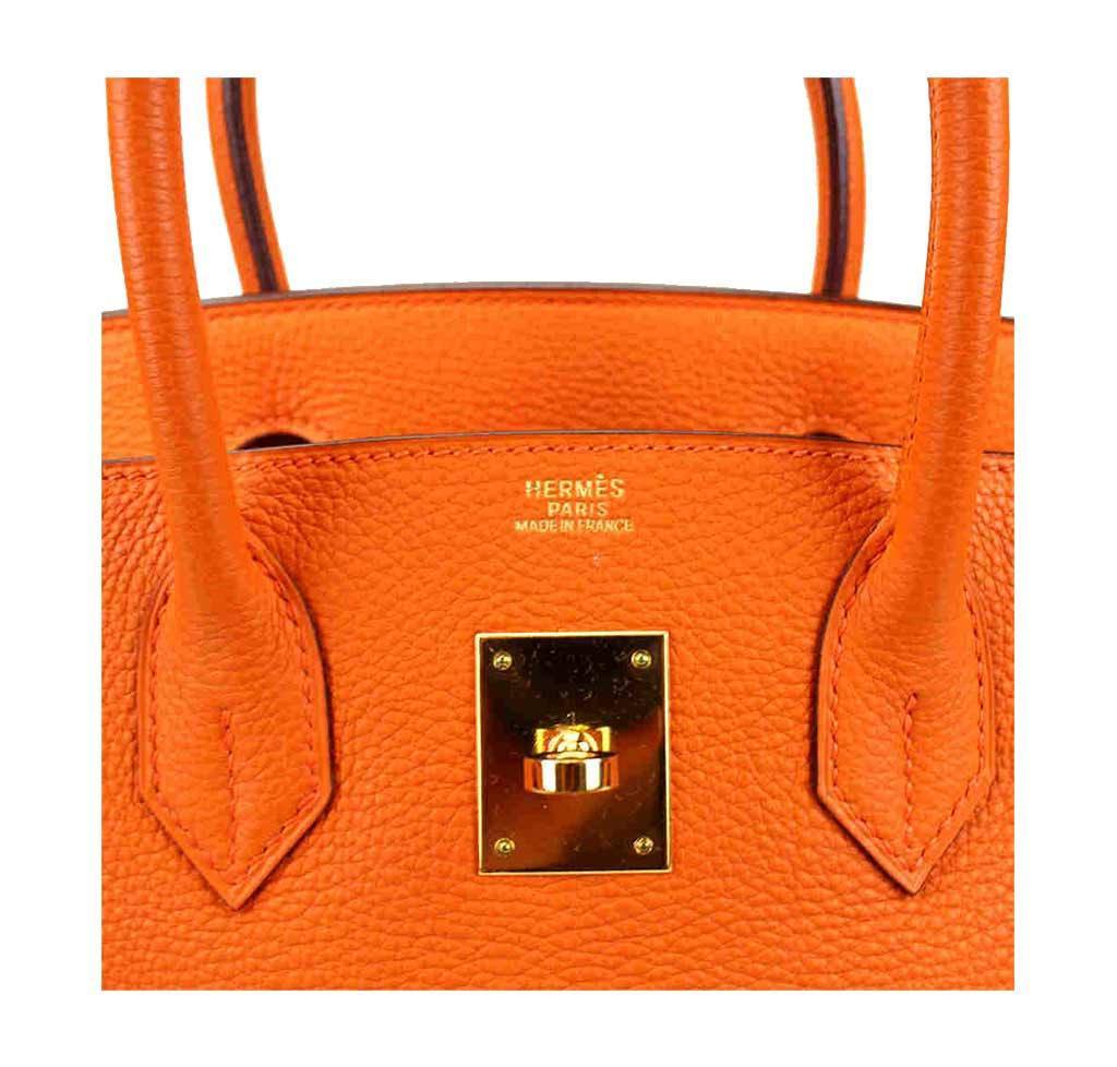 Hermès Birkin 30 Orange - Togo Leather PHW