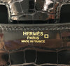 Hermes Constance 24 Alligator Noir rose gold pristine embossing