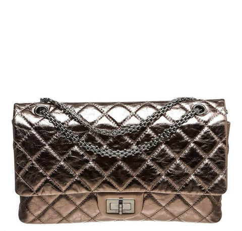 Chanel Black Calfskin Unlimited Rue Cambon 228 Reissue 2.55 Silver Hardware, 2009 (Very Good), Womens Handbag