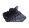 Chanel Bag Maxi Black Caviar Leather New open