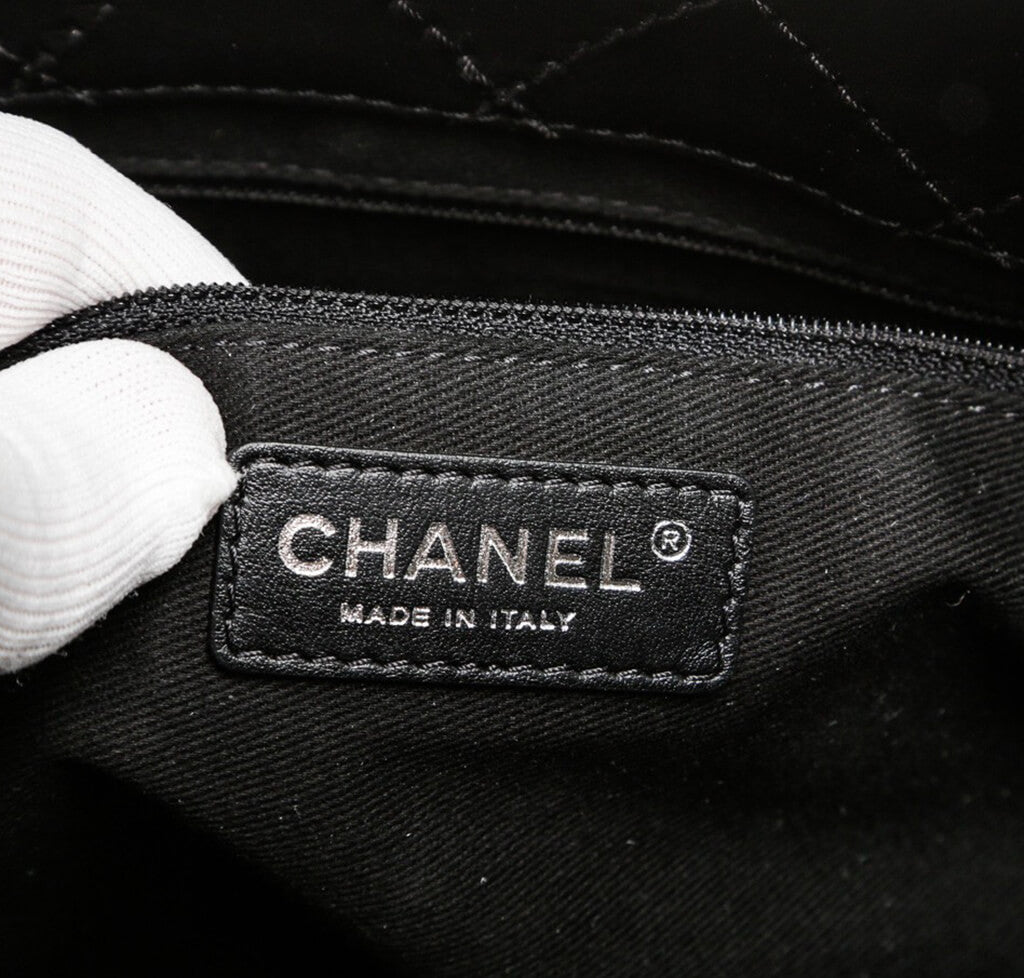 Chanel Small Shopping Tote Bag Black SHW