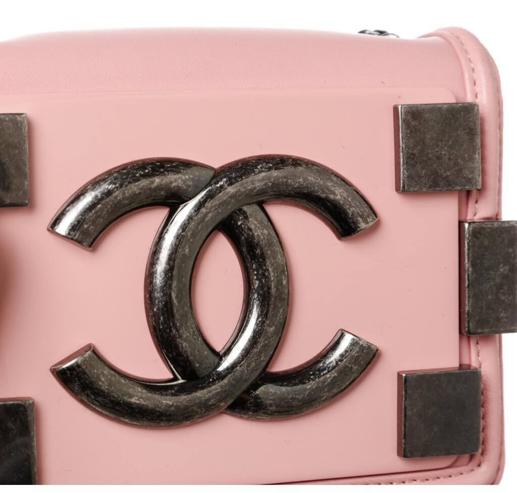 Chanel Brick Boy Bag Crossbody Pink - Lambskin Leather