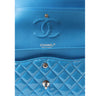 Chanel Classic Jumbo Flap Bag Light Blue Used Detail