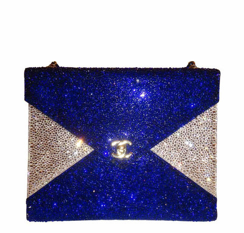 Chanel Blue Crystal Bag Limited Edition