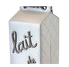 Chanel Lait de coco milk carton limited edition bag silver new detail