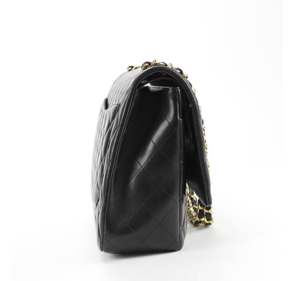 Chanel Maxi Shoulder Bag Black - Gold Hardware