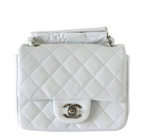 mini chanel handbag white
