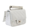 Chanel Mini Square Flap Bag White New Side