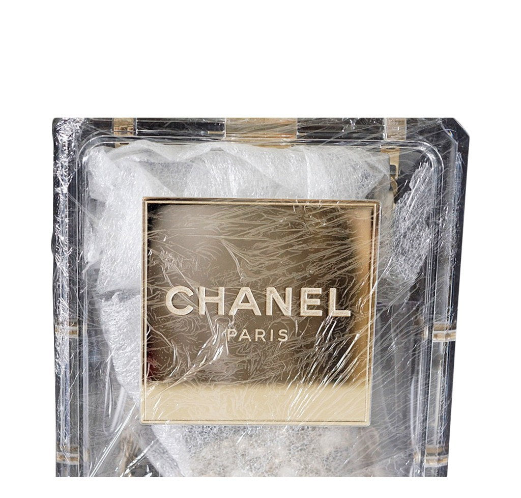 Chanel Clear Plexiglass Perfume Bottle Bag