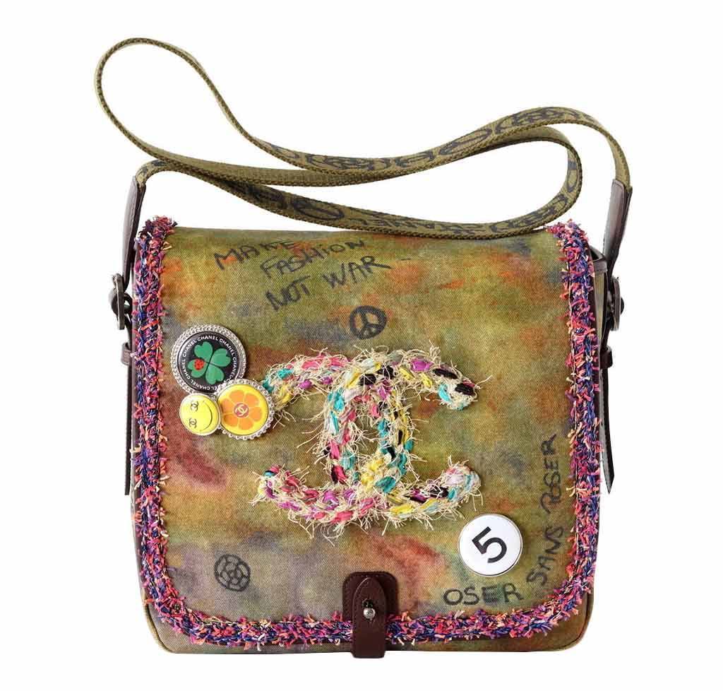CHANEL, Bags, Chanel Mademoiselle Graffiti Flap Coco Handbag