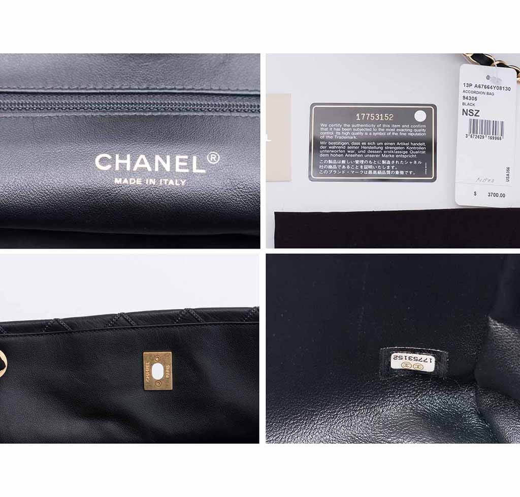 Chanel Sac Accordion Bag Black