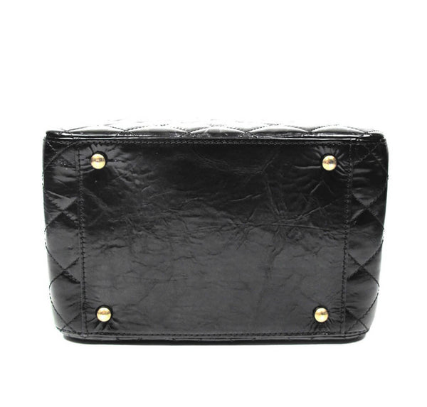 Chanel Vanity Bag Black Used Bottom