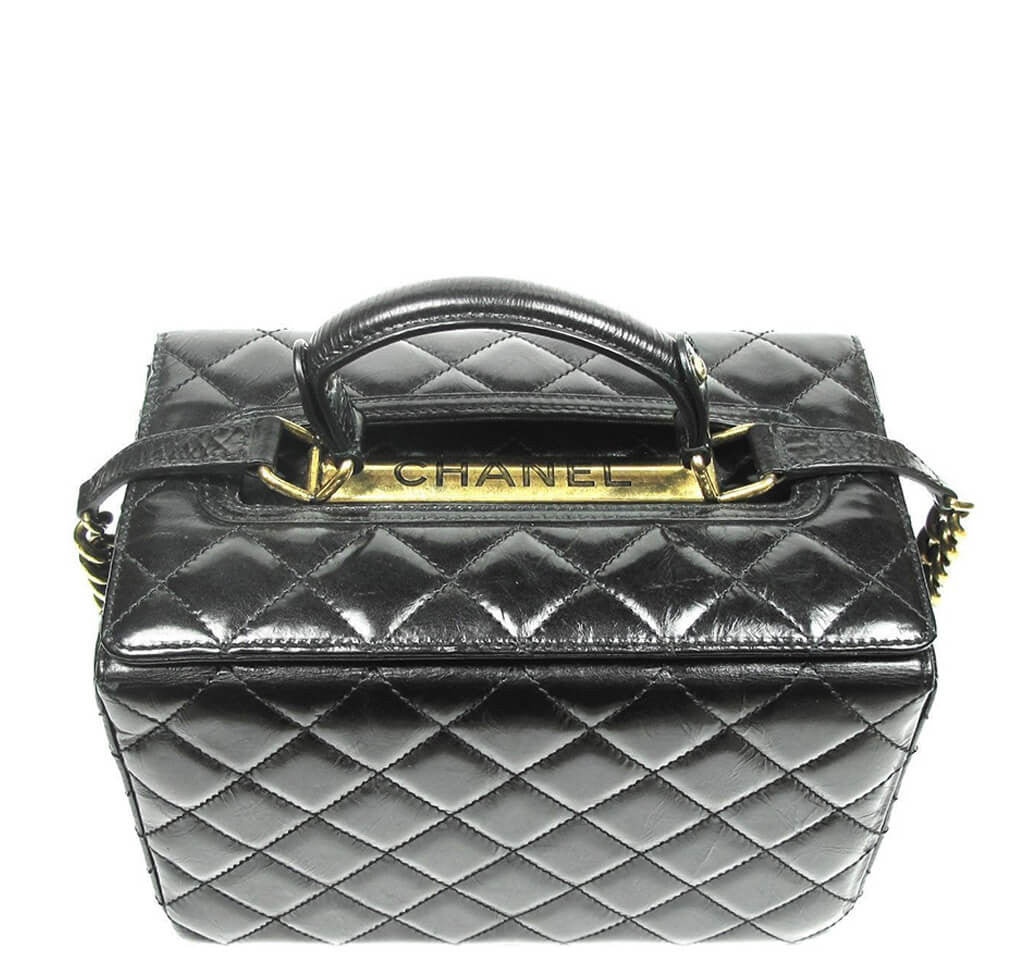Chanel Vanity Bag Black GHW - Quilted Leather