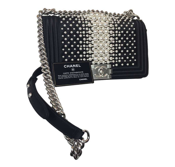 Chanel pearl boy bag limited edition new full