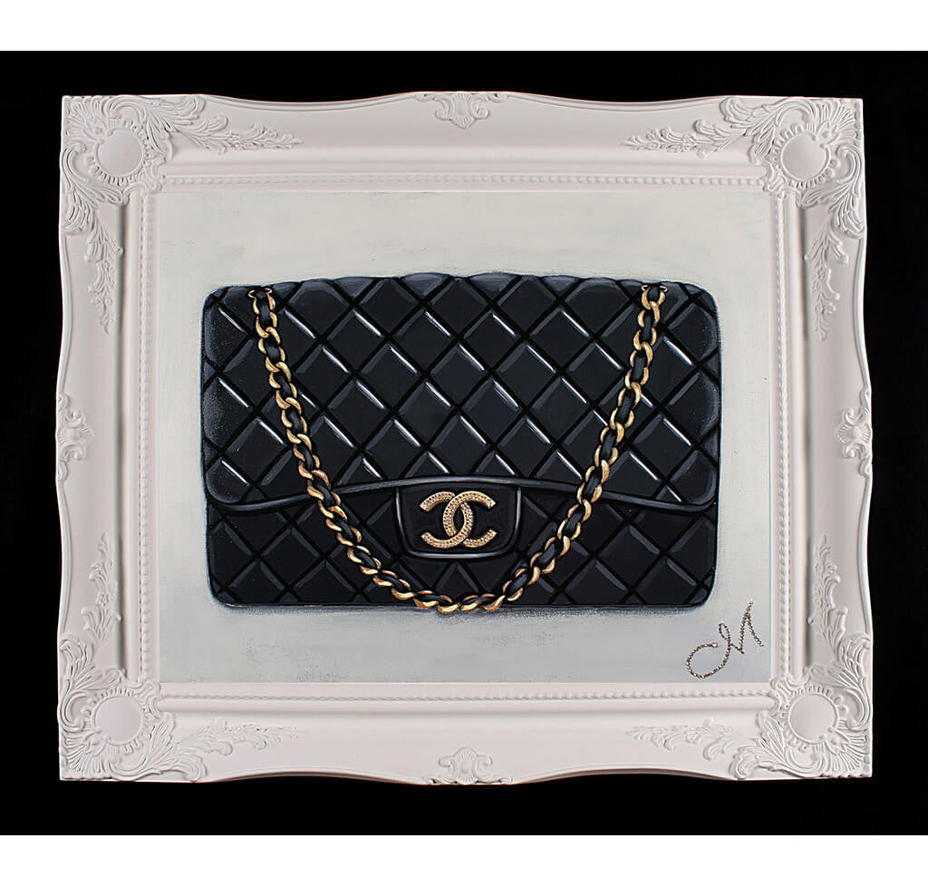 Classic Double Flap Chain Bag Black Leather Medium in 2023