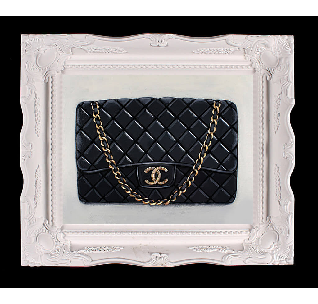 Chanel Large Shopping Bag With Signature Plate