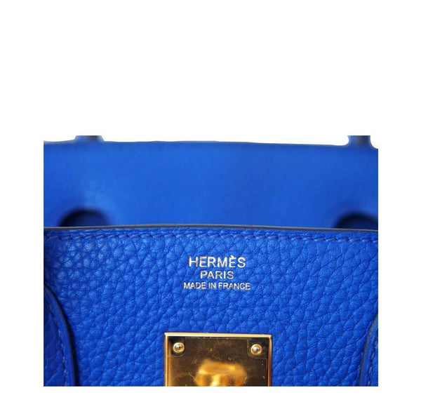 Hermes Birkin 30 Blue Electric Candy New Embossing