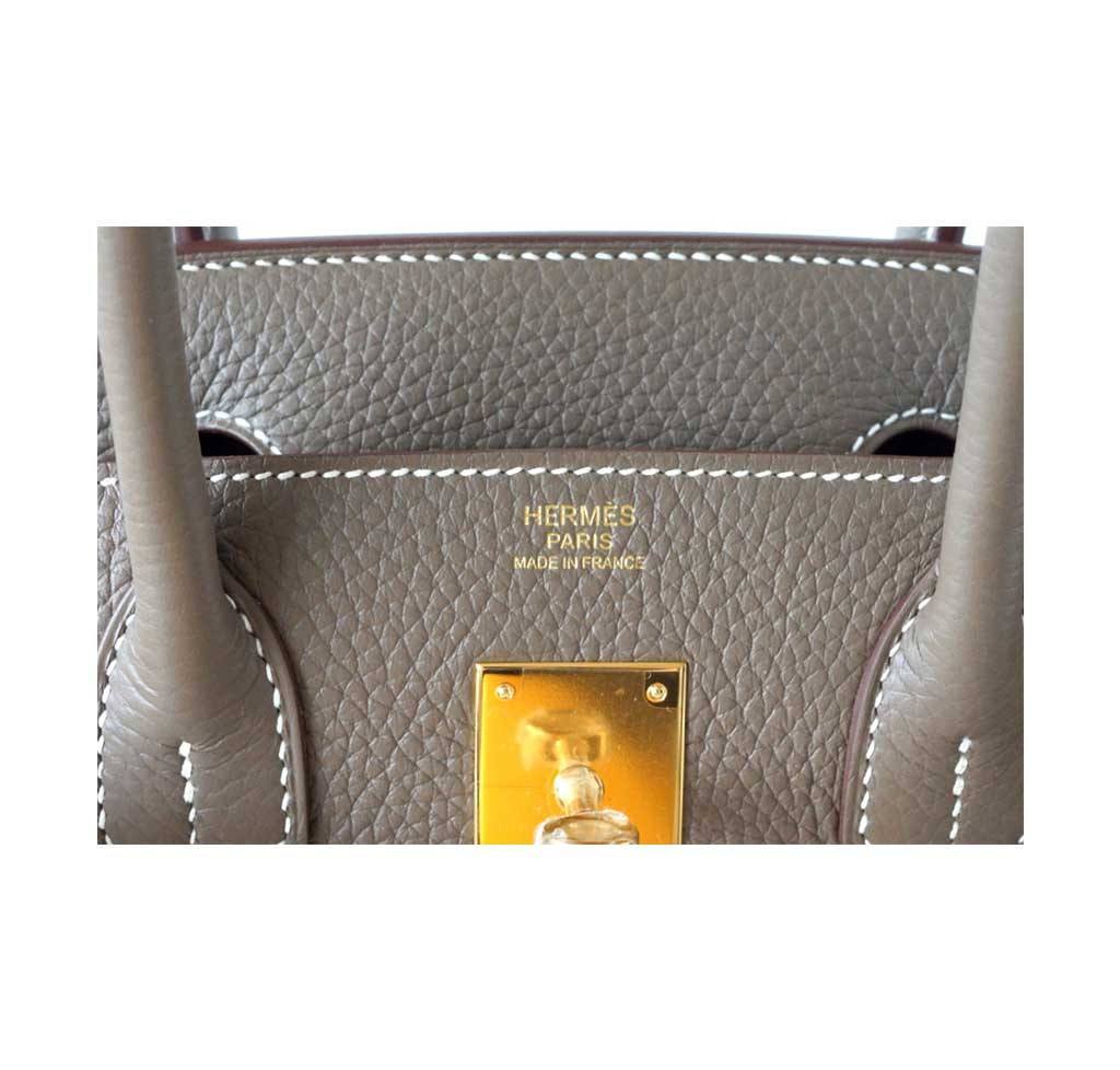 Hermes Birkin 30cm Etoupe Taupe Gold Togo Bag Z Stamp, 2021