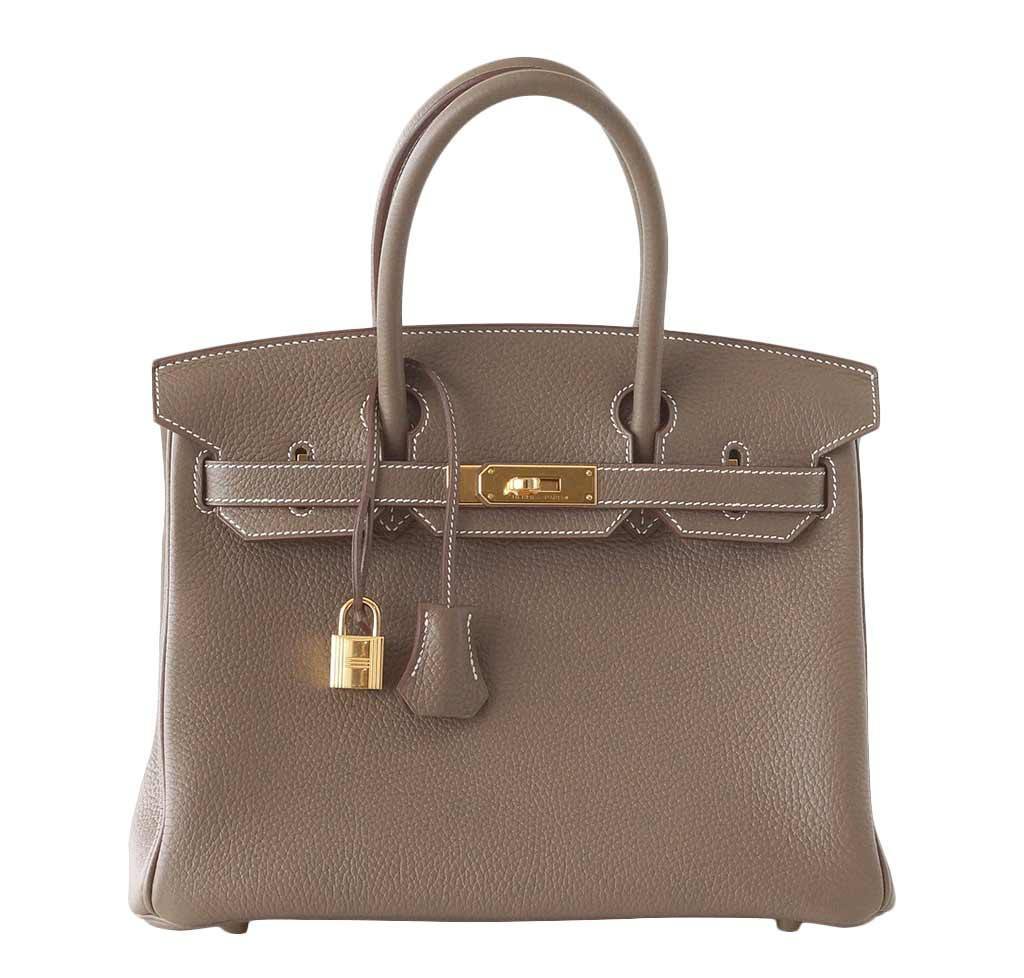 Hermes Birkin 25 in Etoupe Togo with Gold Hardware Neutral