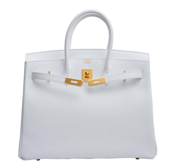 Hermes Birkin 35 Blanc Epsom Bag 