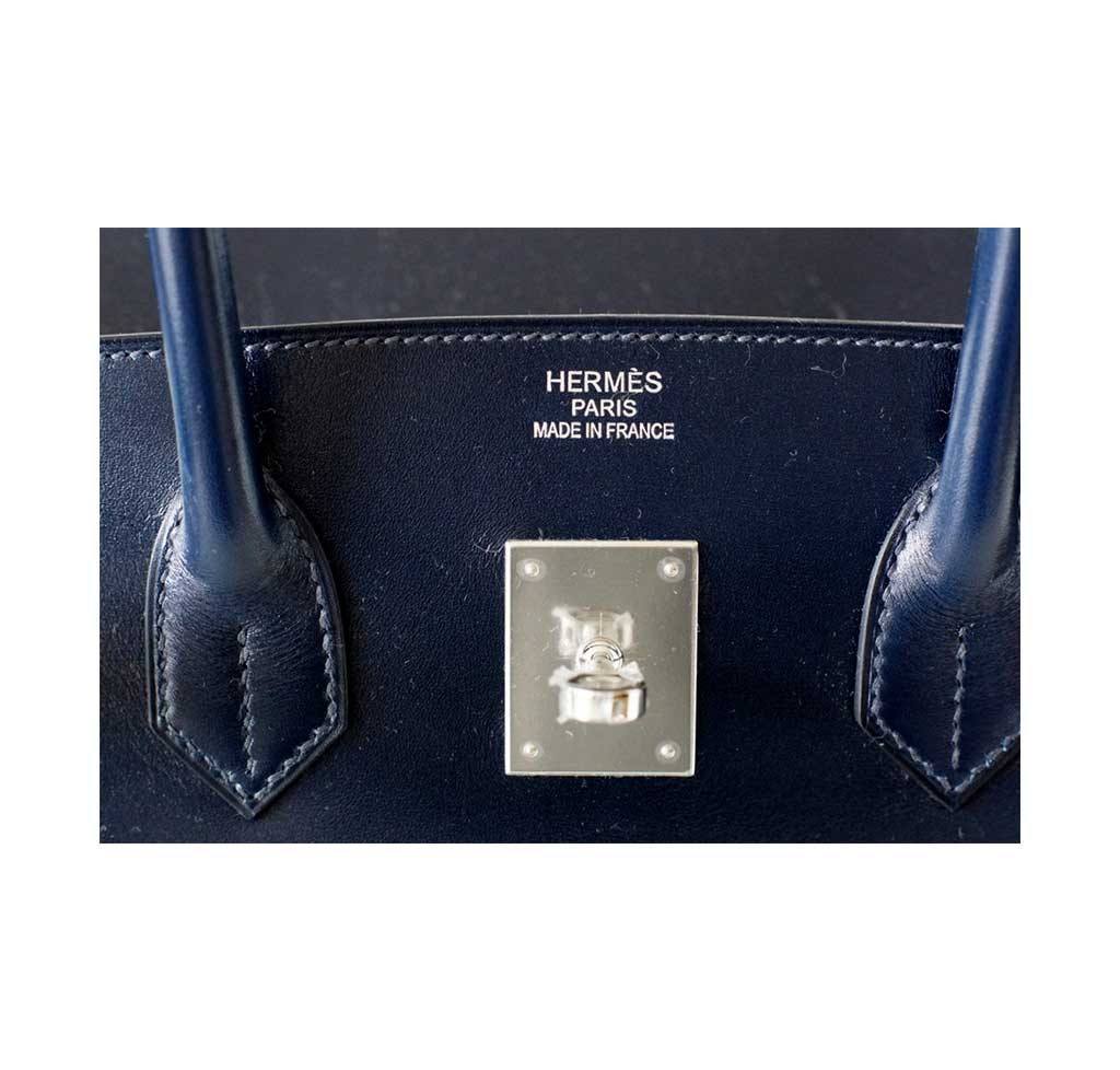 Hermès Birkin 35 Bleu Marine - Rare Box Leather