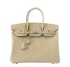 Hermes Birkin 35 Ostrich Parchemin Bag 