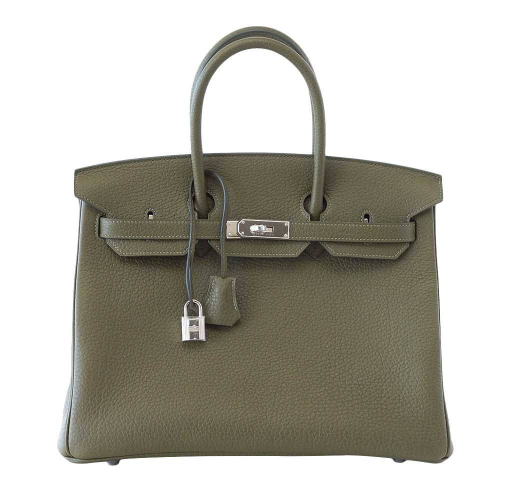 Hermès Birkin 35 Vert Veronese - Fjord Leather PHW