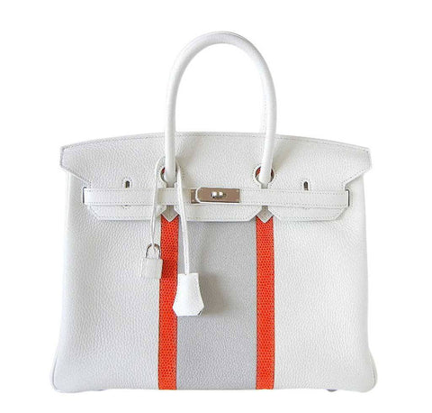 Hermes Birkin 35 White Club Bag 