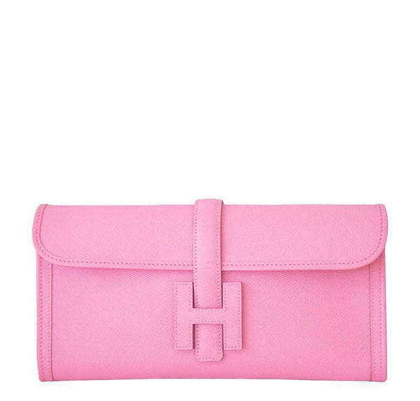 Hermes Jige 29 Pink Clutch Bag