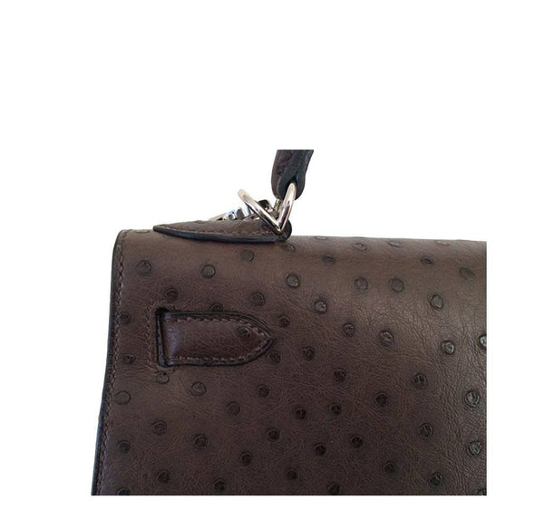 Hermes Kelly 28 Sellier Ostrich New Detail