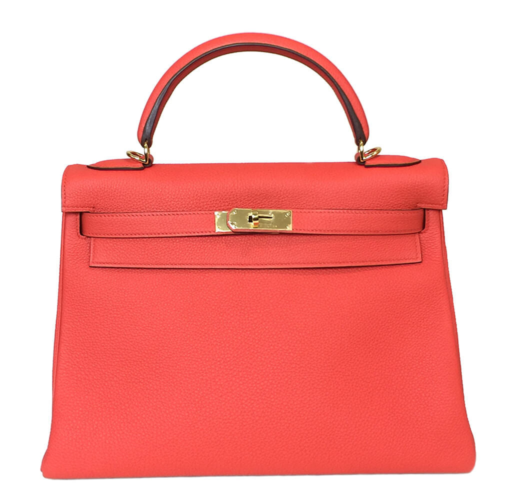 Hermes So Kelly 26 in Capucine, Togo leather, Women's Fashion