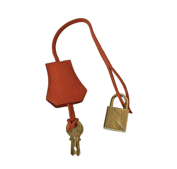 Hermes Kelly 35 Orange New Clochette