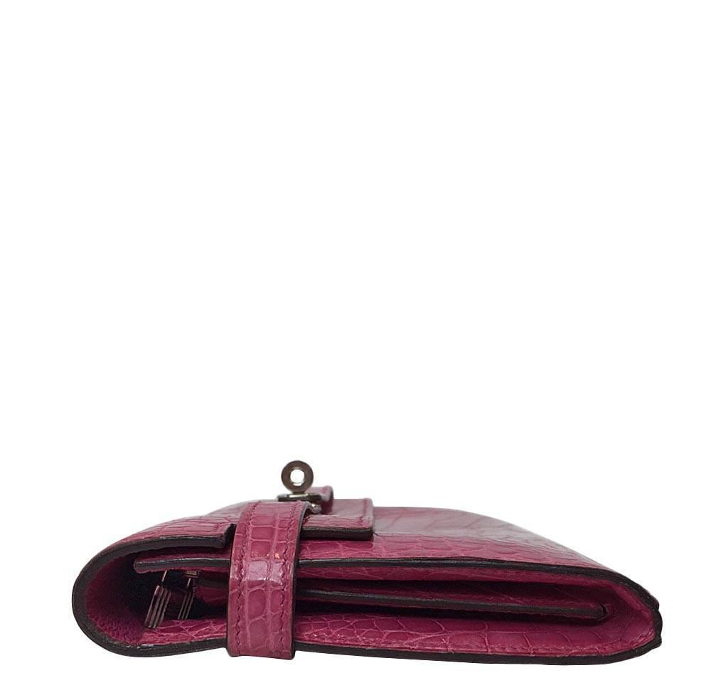 Hermès Kelly Long Wallet Clutch Fuchsia Bag